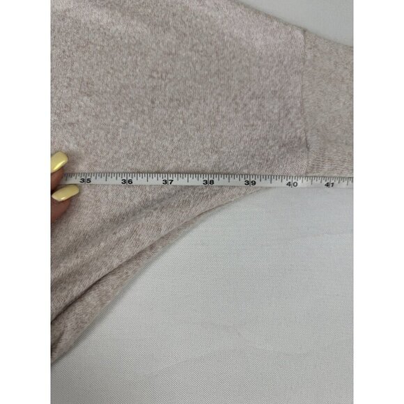 Chicos SZ 1 M 8 Cozy Front Tie dolman batwing sleeve draped Cardigan Blush Pink - Picture 11 of 12